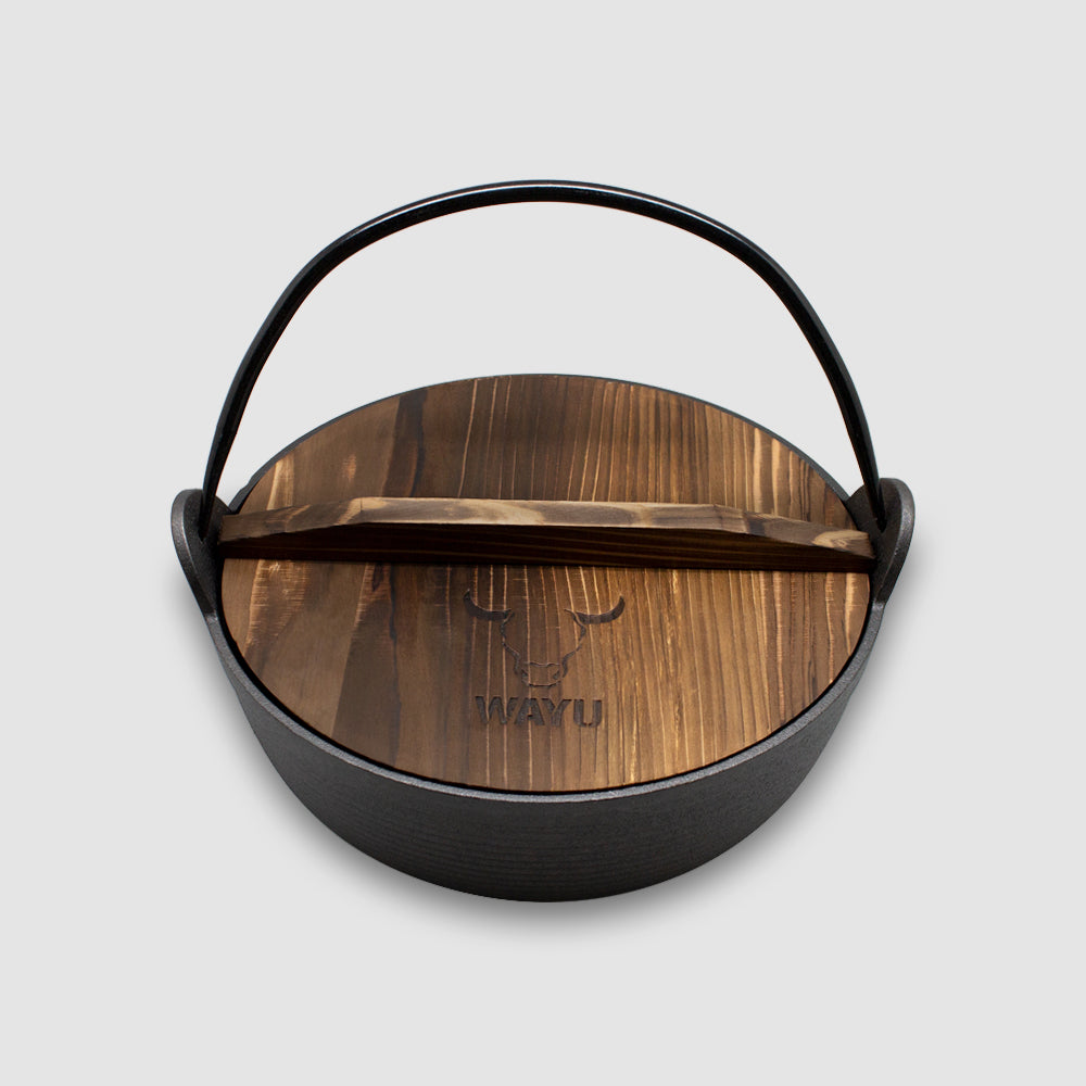 Olla Con Tapa De Madera Wayu Iron Cast