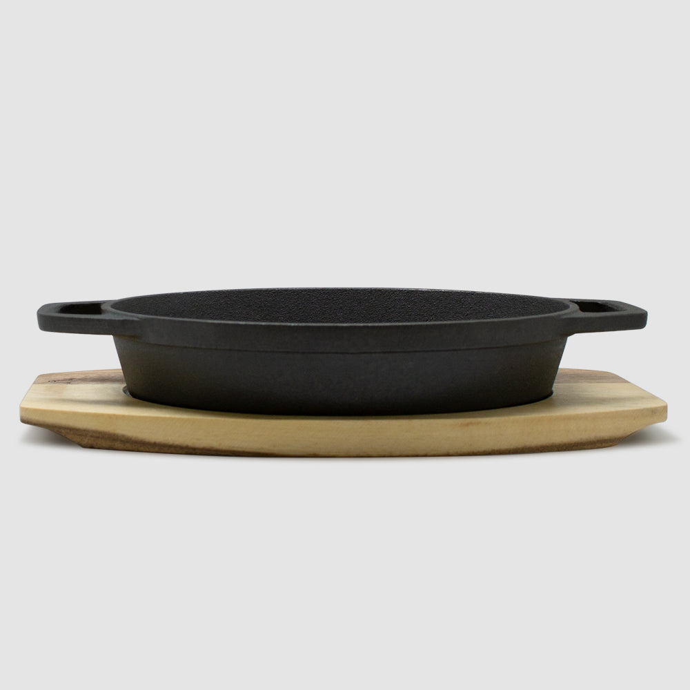 Cacerola Iron Cast Base Madera