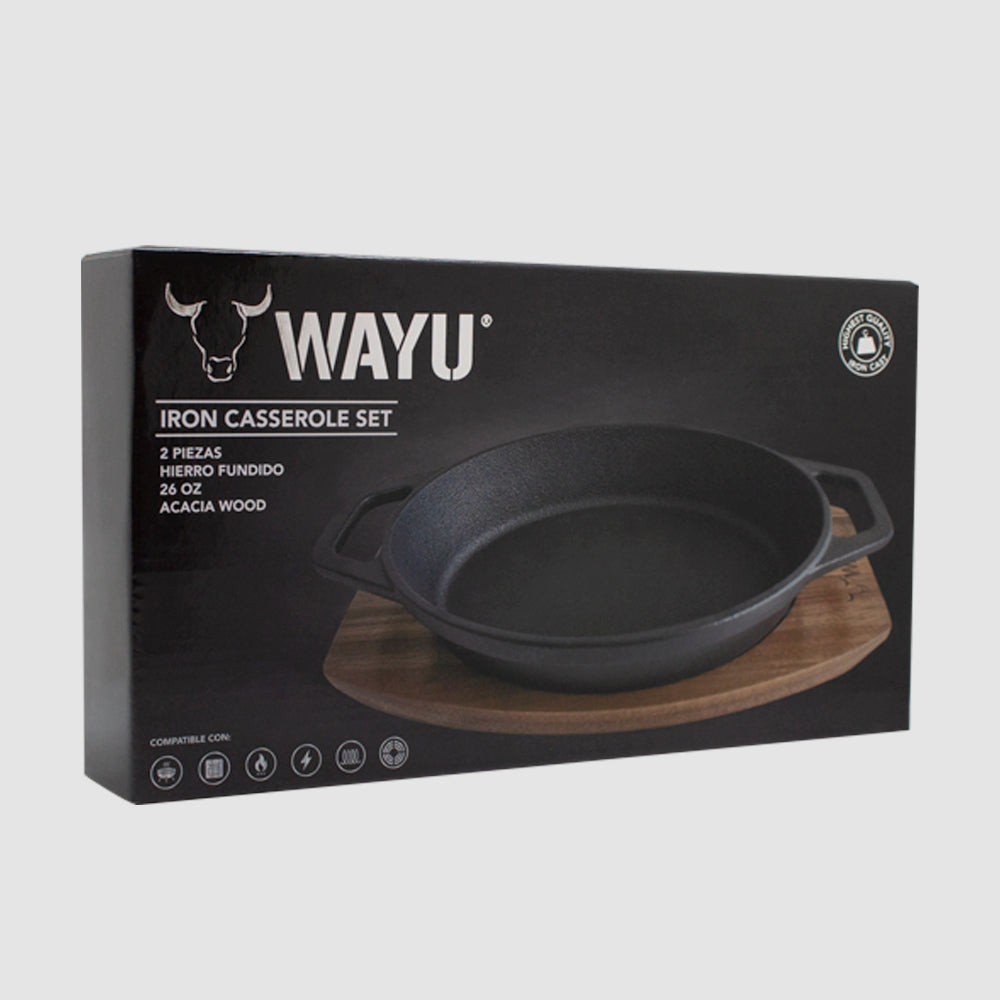 
                  
                    Cacerola Iron Cast Base Madera
                  
                