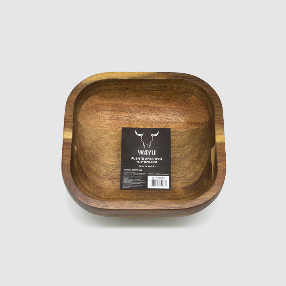 Fuente Aperitivo Madera Wayu