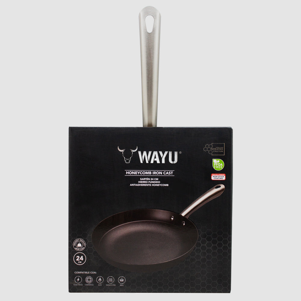 
                  
                    Sarten 24 Cm Iron Cast Honeycomb Wayu
                  
                