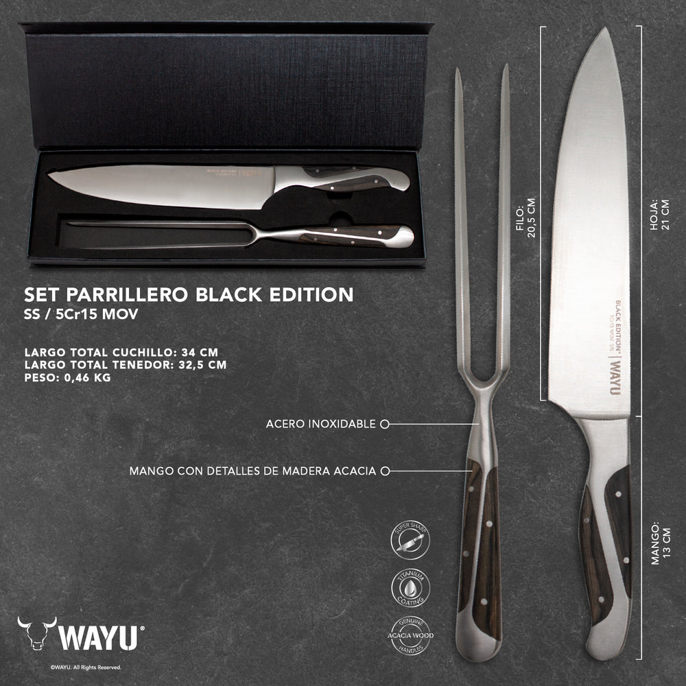 
                  
                    Set Parrillero Black Edition Wayu
                  
                