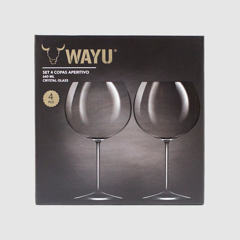 
                  
                    Set 4 Copas Cristal Aperitivo Wayu
                  
                