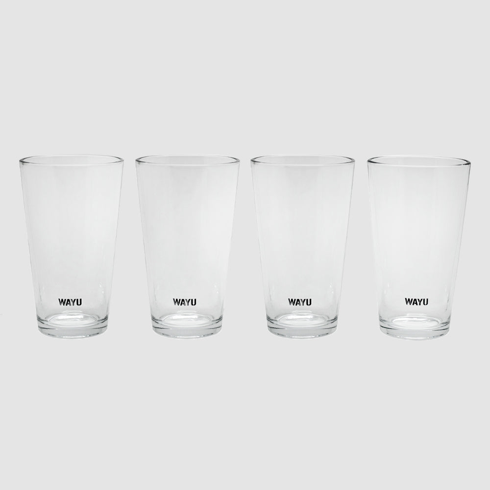 Set 4 Vasos Vidrio Wayu