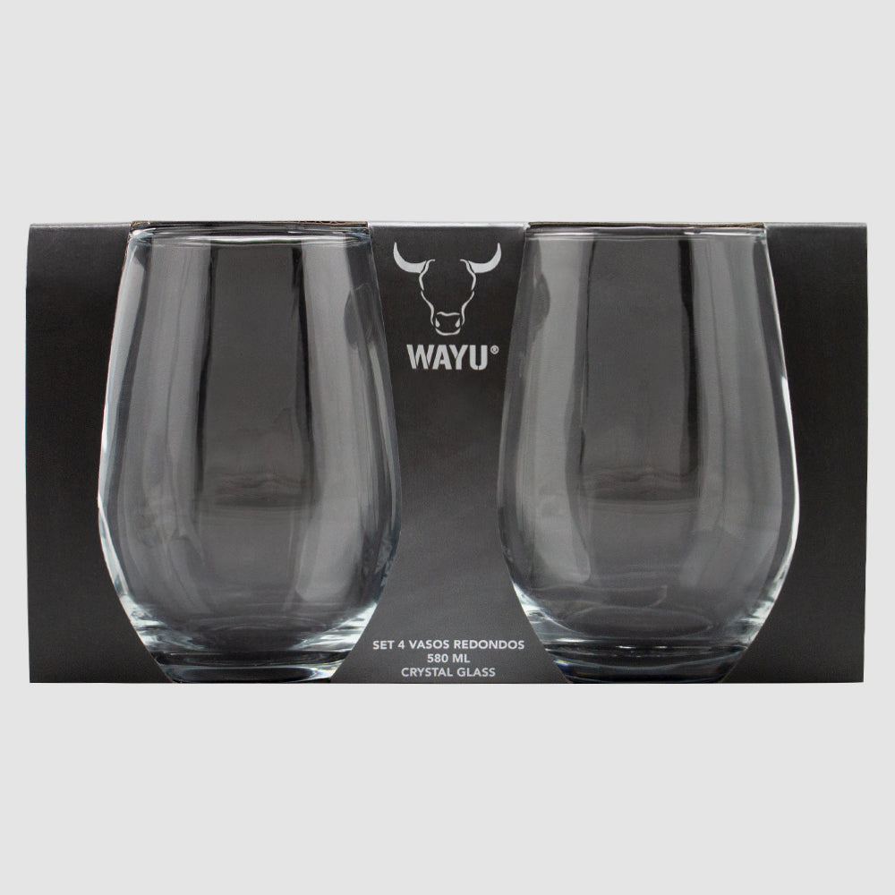 
                  
                    Set 4 Vasos Redondos Vidrio Wayu
                  
                