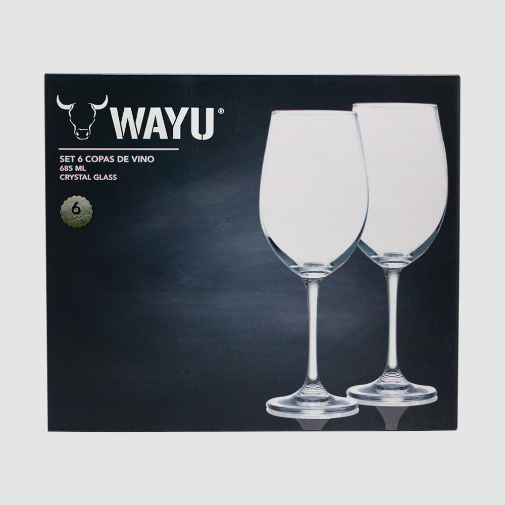 
                  
                    Set 6 Copas Cristal Vino Wayu
                  
                