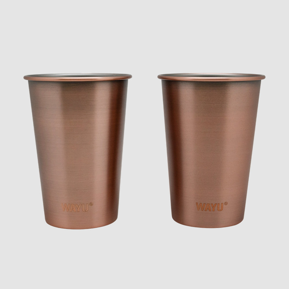 Set 2 Vasos 500ML Copper Line Wayu