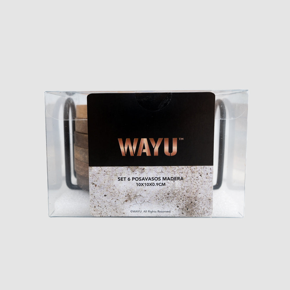 
                  
                    Set 6 Posavasos Madera Wayu
                  
                