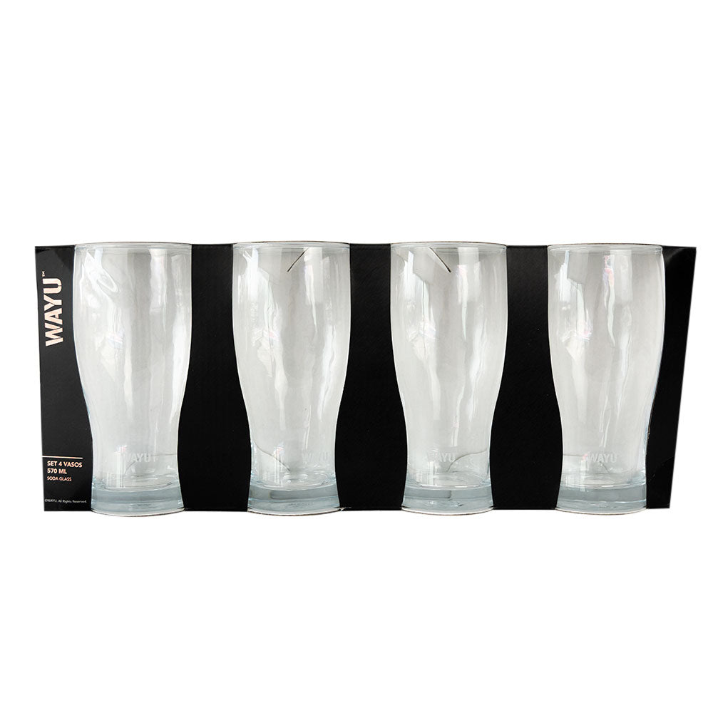 
                  
                    Set 4 Beer Glass 570 ml Wayu
                  
                