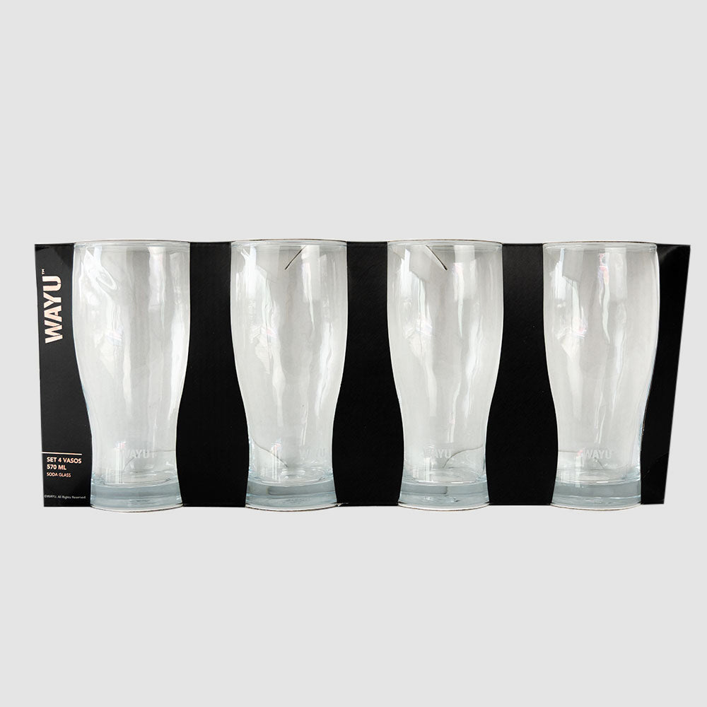 
                  
                    Set 4 Beer Glass 570 ml Wayu
                  
                