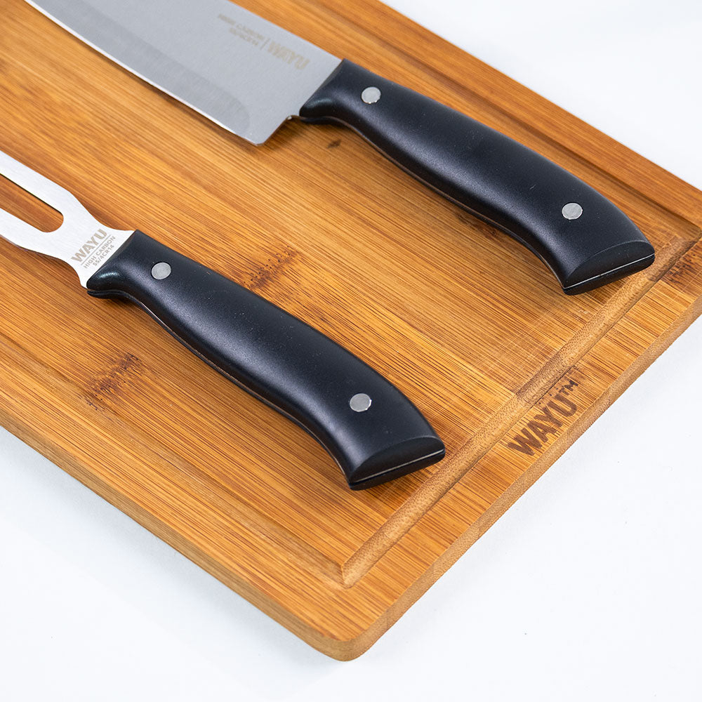 
                  
                    Carving Set + Tabla Bamboo Wayu
                  
                
