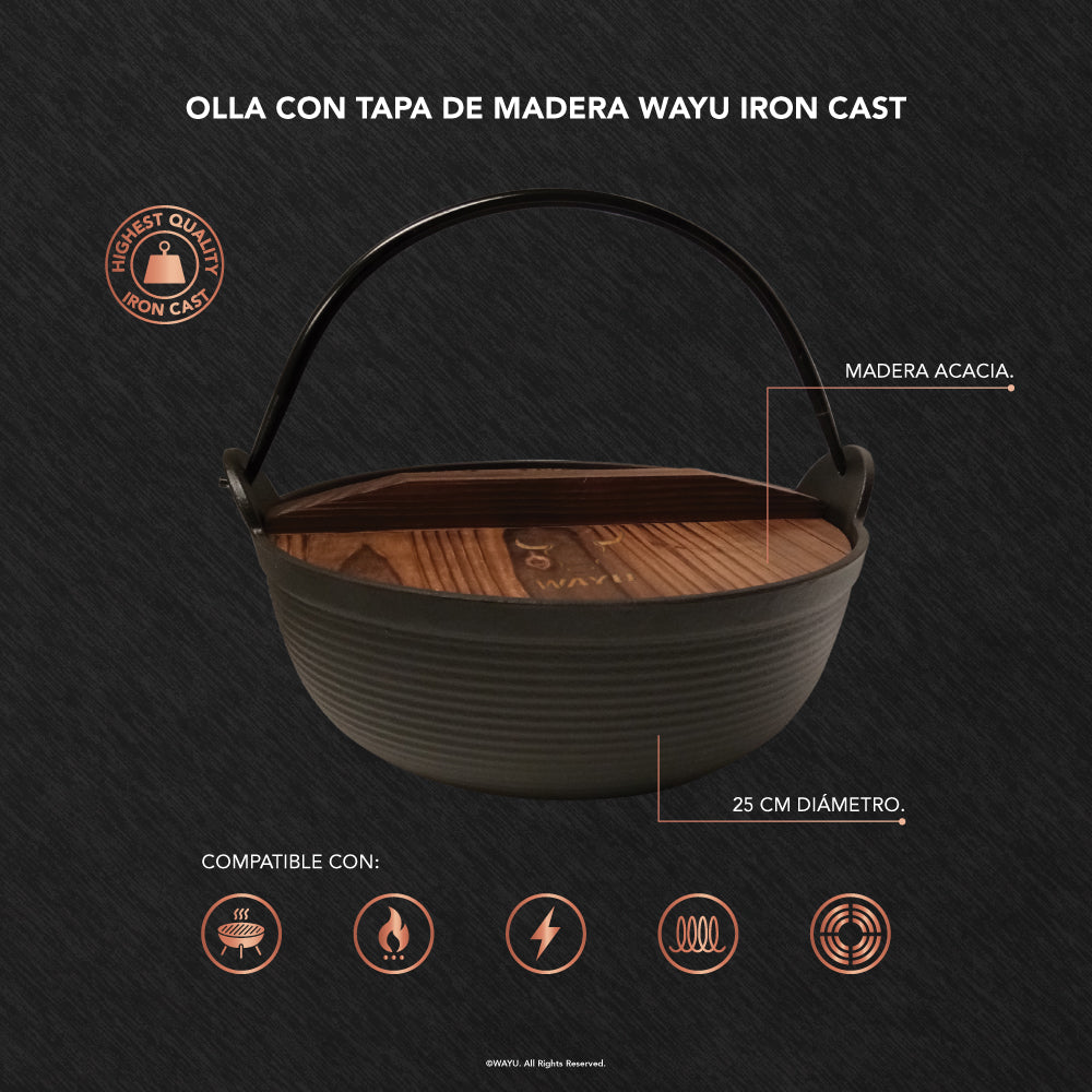
                  
                    Olla Con Tapa De Madera Wayu Iron Cast
                  
                