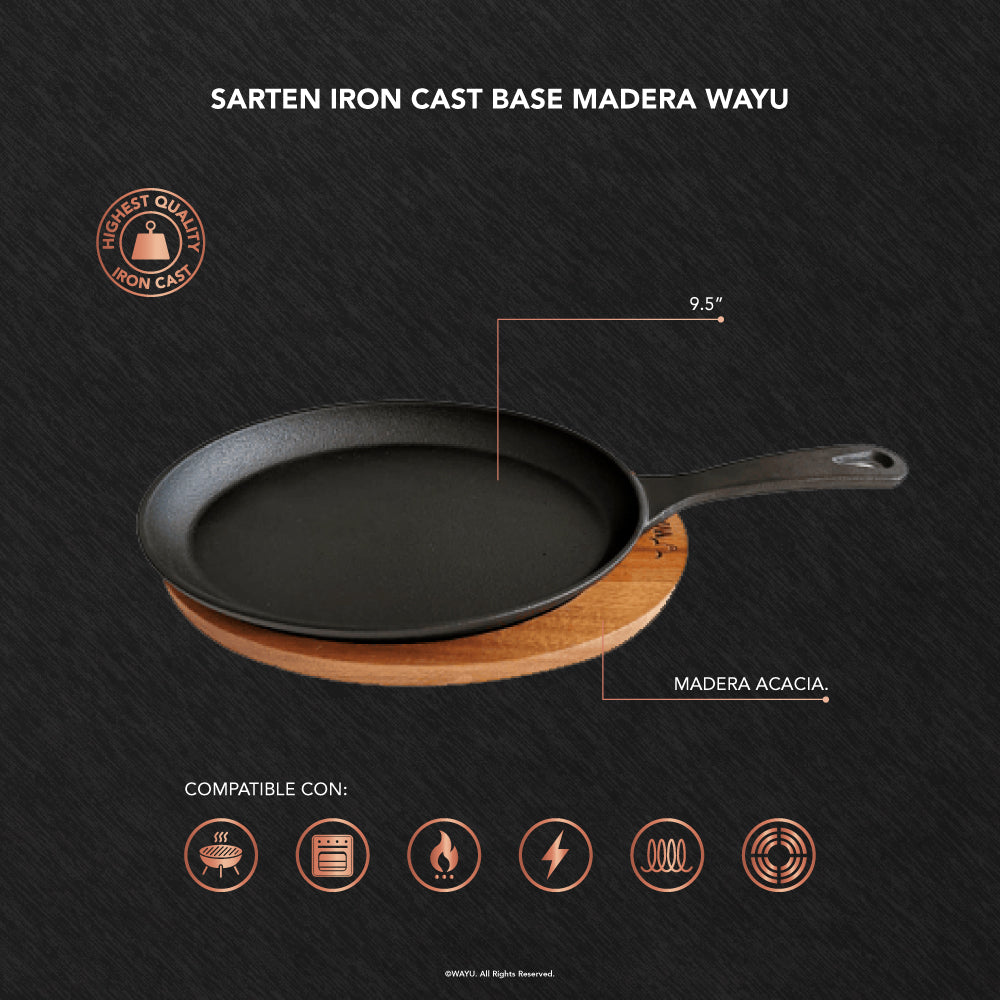 
                  
                    Sarten Iron Cast Base Madera Wayu
                  
                