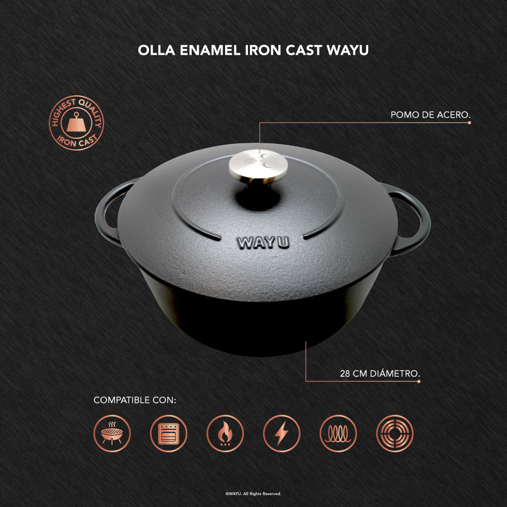 
                  
                    Olla Enamel 28Cm Iron Cast Wayu
                  
                