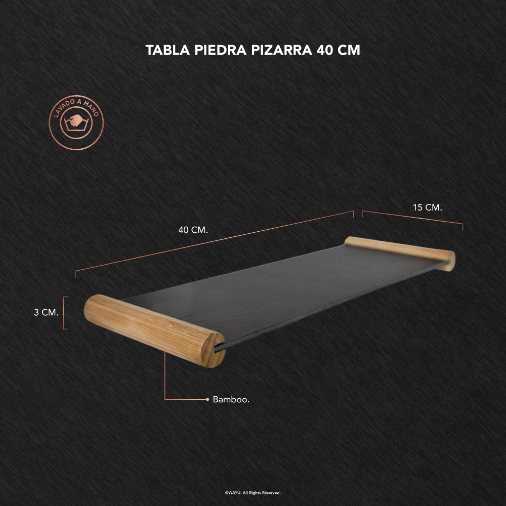 
                  
                    Tabla Piedra Pizarra 40 Cm
                  
                