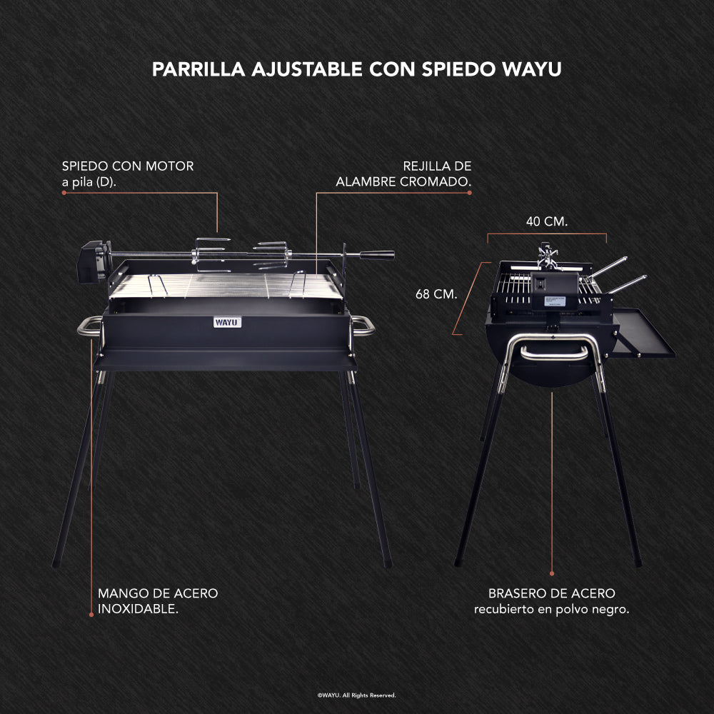 
                  
                    Parrilla Ajustable Con Spiedo Wayu
                  
                