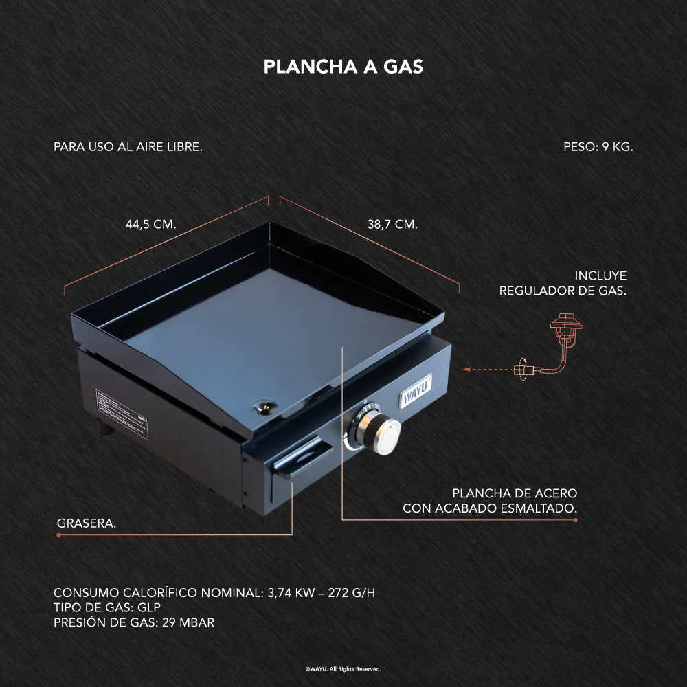 
                  
                    Plancha a Gas
                  
                