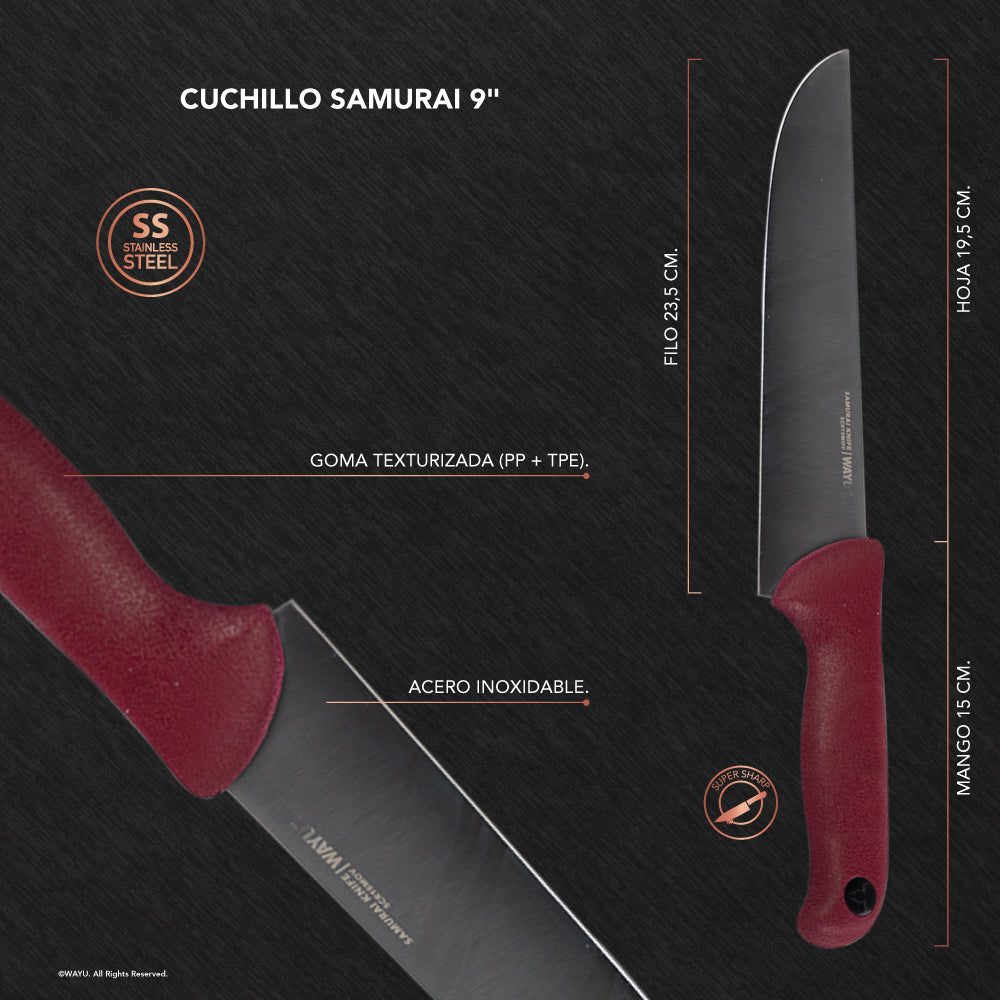 
                  
                    Cuchillo Samurai 9"
                  
                