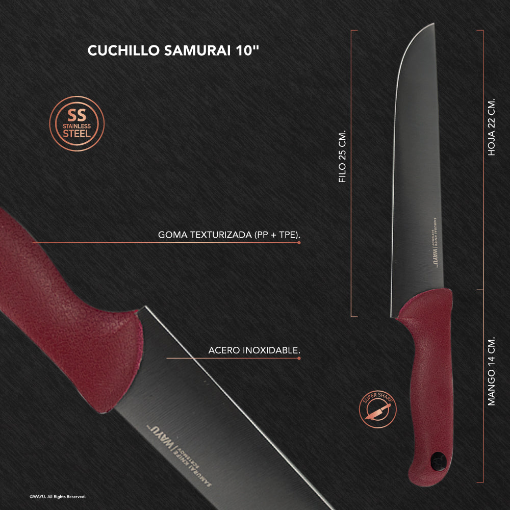 
                  
                    Cuchillo Samurai 10"
                  
                