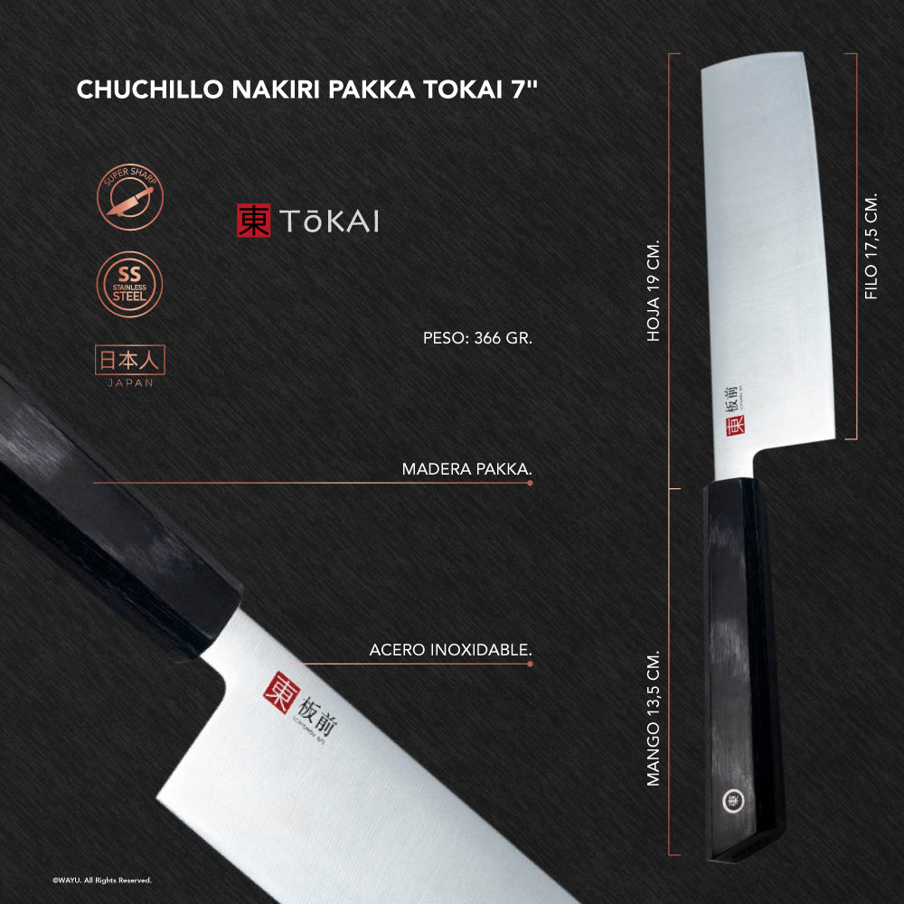 
                  
                    Cuchillo nakiri pakka tokai
                  
                