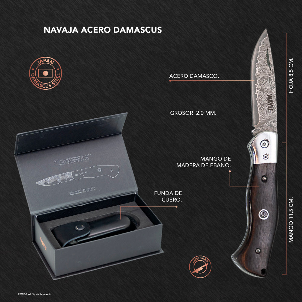 
                  
                    Navaja Acero Damascus
                  
                