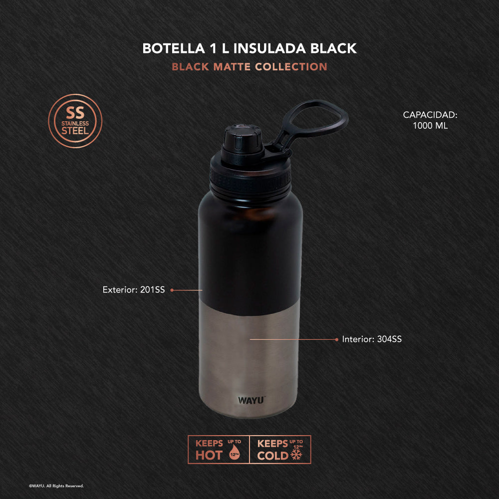 
                  
                    Botella insulated black 1L
                  
                