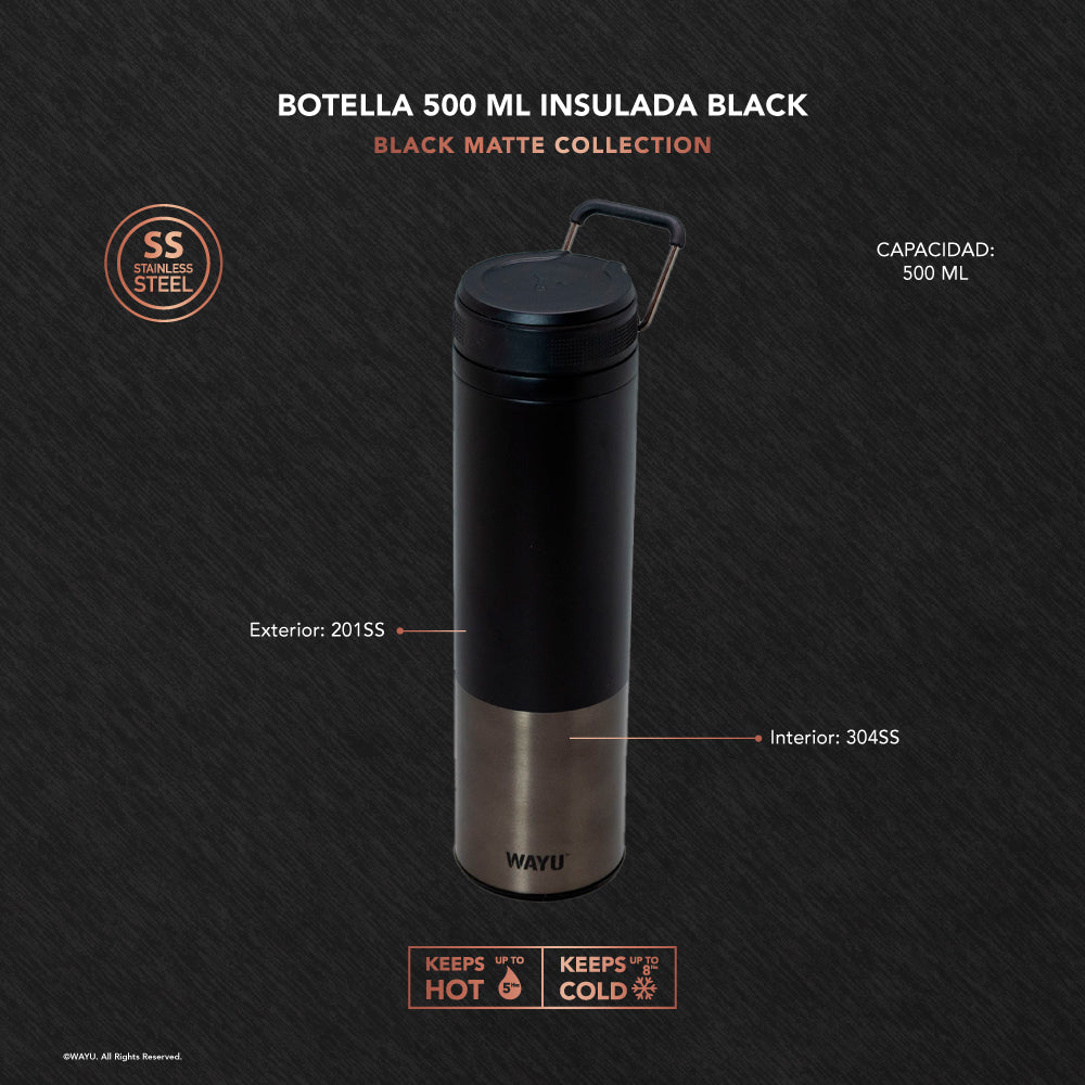 
                  
                    Botella insulated black 500ml
                  
                