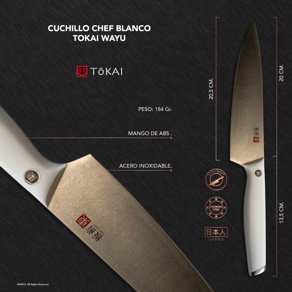 
                  
                    Cuchilllo Chef Blanco Tokai Wayu
                  
                
