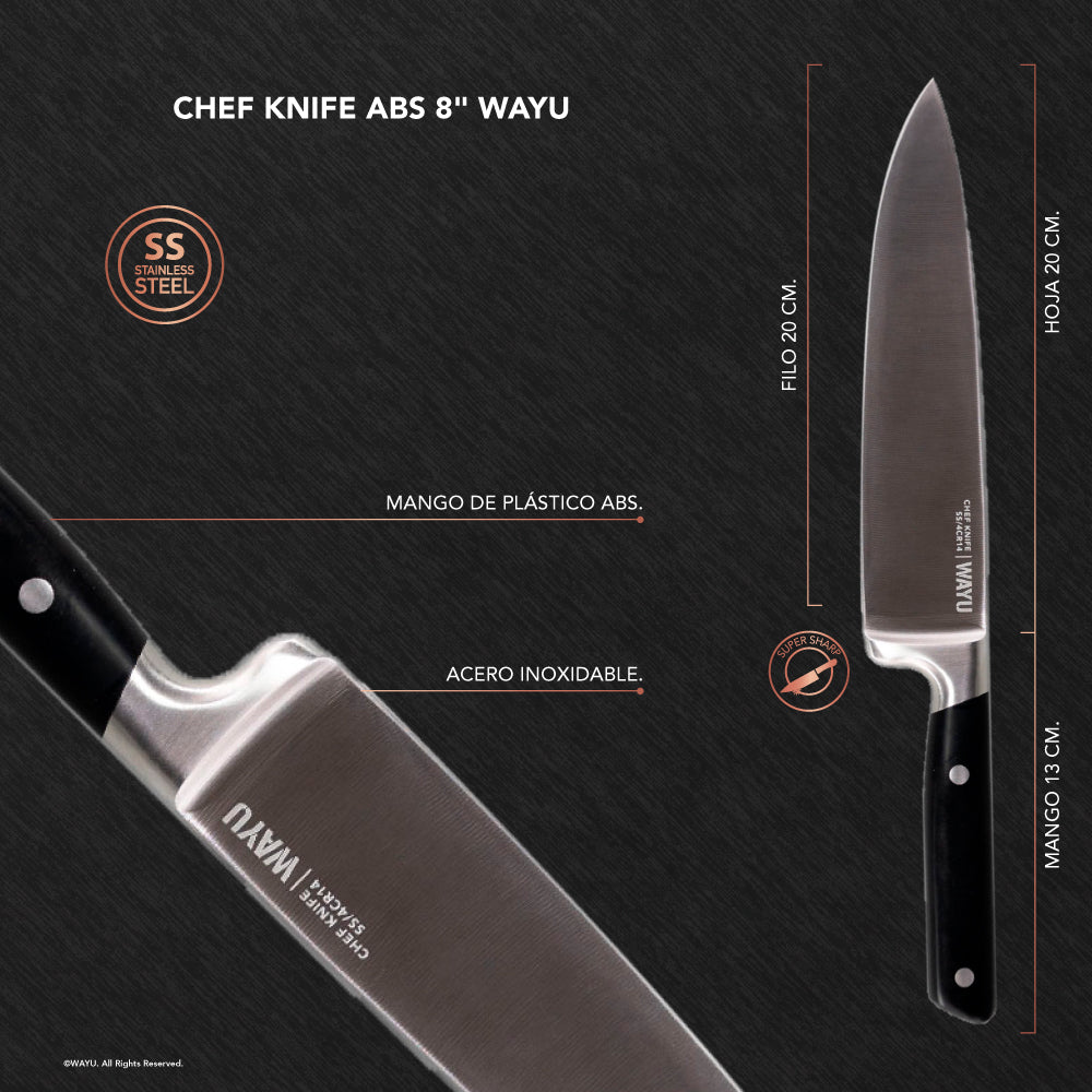 
                  
                    Chef Knife Abs 8"
                  
                