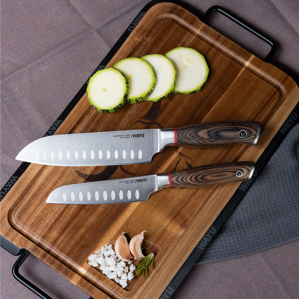 
                  
                    Set 2 Cuchillos Santoku Ring Red Wayu
                  
                