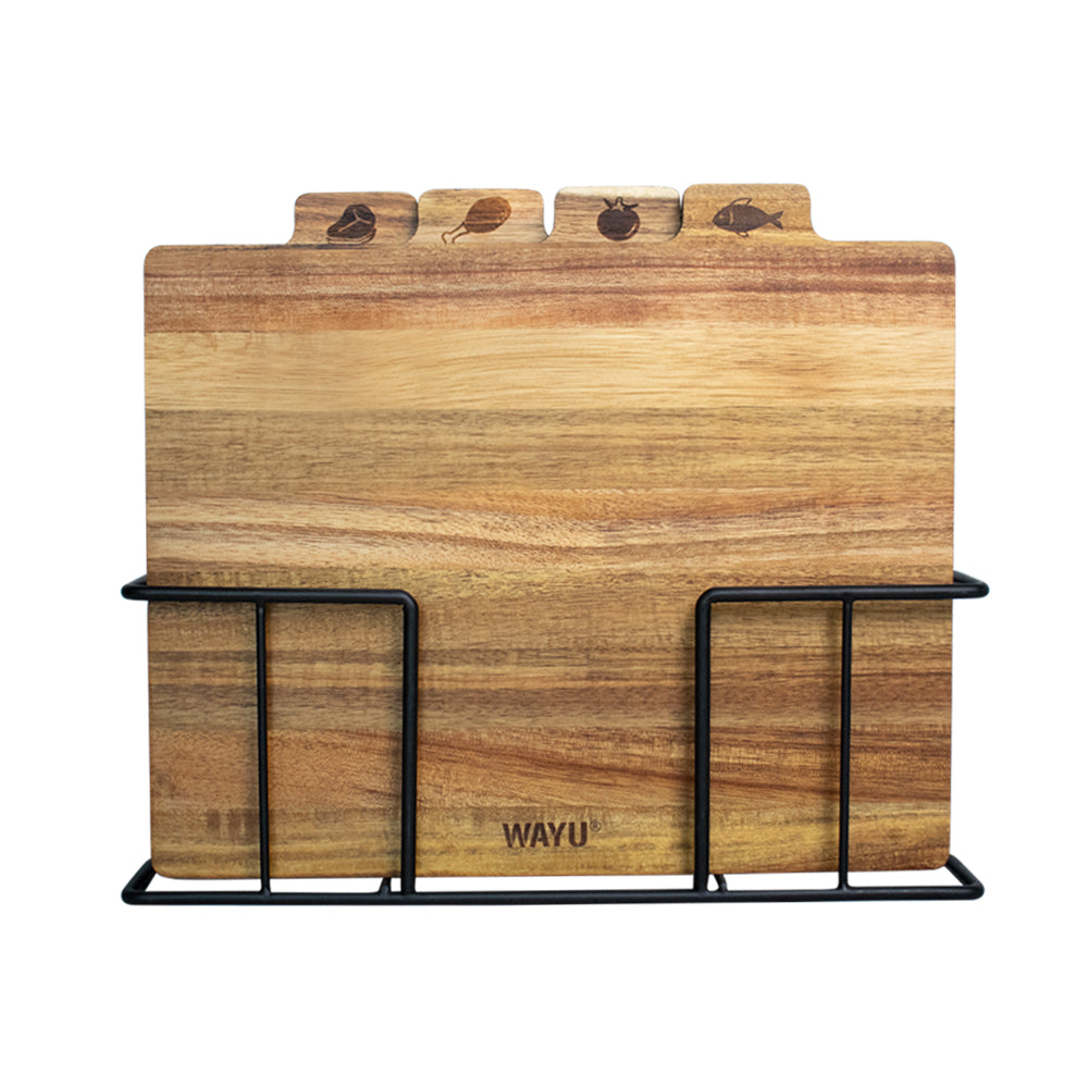 Set 4 Tablas con rack Wayu